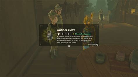 The Rubber Armor is the chestpiece of the Rubber Armor Set in The Legend of Zelda Tears of the Kingdom. . Botw rubber helm